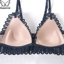 Queenral Sexy Lace Bra And Panty Set Front Closure