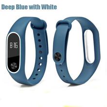 BOORUI Double color mi band 2 accessories pulseira miband 2 strap replacement silicone wriststrap for xiaomi mi2 smart bracelet