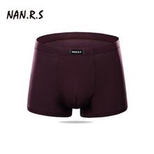 NANRS Brand Hot Sale Solid/Floral Classic Bamboo Mens Underwear Boxer Sexy Underwear Men Underwear Boxer Shorts