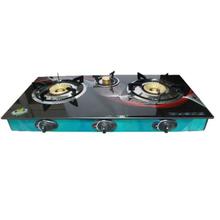 3 Burner Gas Stove – Steel Black