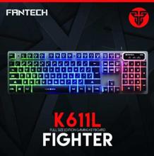 Fantech K611L English Mechanical Feel USB Wired Water Resistant Professional Gaming Keyboard With Colorful Backlight