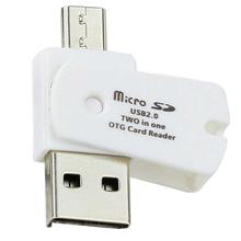 Mini Micro USB 2.0 OTG Adapter SD TF Card Reader For Android Phones