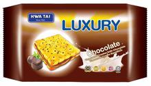 Hwa Tai Luxury Vegetable Cream Sandwich Cracker (Chocolate) - 200gm (20g x 10 Sachets)