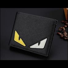 Black Monster Bi-Fold Leather Wallet