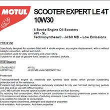 Motul  Scooter Le 4T 10W30 0.8Ltr Engine Oil