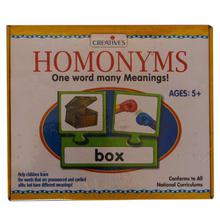 Creative Educational Aids Homonyms One Word Many Meanings Puzzle Game- Multicolored