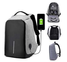 Anti-Theft Backpack- Black/Grey