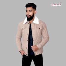 Solid Fur Denim Jacket For Men By Nyptra