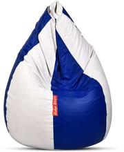 Blue/White Nudge Bean Bag Chair For Kids-XL