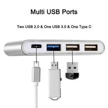 Type C USB Hub 3.0 Powered Ethernet 4-Port Multi-port Adapter