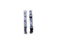 Strong Nylon Fabric Collar & Leash Set ( Foot Design ) - Medium