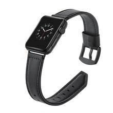 JINYA Classic Leather Band For Apple Watch 38MM / 40MM Black