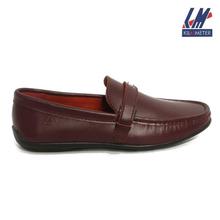 KILOMETER Maroon Slip On Loafers For Men