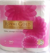 ROYAL GOLD TOILET ROLL 280`S 3 PLY, 2 ROLL