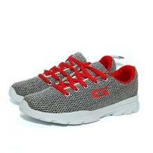 Goldstar Grey Sports Shoes for women with Red Laces (G10-602)