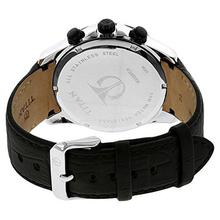 Titan Men's 90022KL01 Contemporary - Chronograph - Black Dial Black Leather Strap Watch