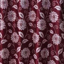 Samrat Curtains With Red Floral Design