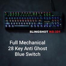 Imperion Slingshot KG-321 Blue Switch 104 Keys Mechanical  Gaming Keyboard 7 Color Backlight (KG-321)