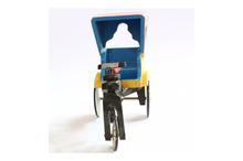 Multcolor Wooden Rickshaw For Kids