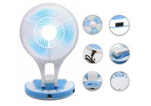 JR-5580  Rechargeable Portable Mini Fan with LED Light