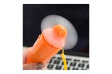 Carrot Shape Plastic Mini Electric USB Interface Charging Fan