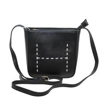 Black Zipper Cross Body Bag (4709000208014)