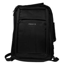 Black Zip Closure Laptop Backpack - Unisex