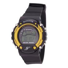 Sonata Superfibre Digital Grey Dial Men's Watch - 7982PP01