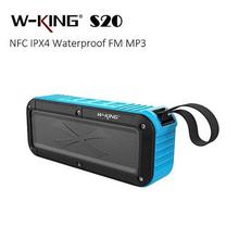 W-KING S20 Portable Waterproof Bluetooth Super Bass Loudspeaker- Blue