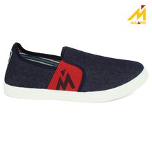 Milano Blue/Red Canvas Shoes For Men