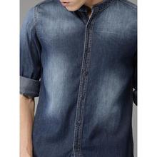 HERE&NOW Men Blue Regular Fit Faded Casual Shirt