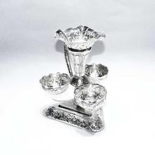 Pure Silver Carved Machha Tikadani - STKD27628- 400.42g