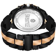 Swisstyle Analogue-Digital Black Dial Men's Watch