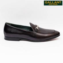 Gallant Gears Black Slip on Formal Leather Shoes For Men - (MJDP30-11)