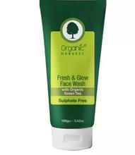 Organic Harvest Fresh & Glow Face Wash with Organic Green Tea (100gm)