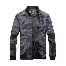 CAMO JACKET - Men's Camouflage Bomber Windbreaker Jacket