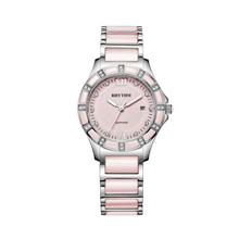 Rhythm F1202T03 Light Pink Dial Analog Watch For Women