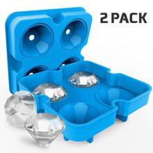 Ice Maker Diamond Shape Tray Mold Cube Cocktails Silicone