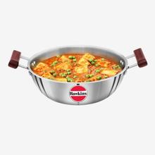 Hawkins Stainless Steel Tri-Ply Deep Fry Pan With Glass Lid And Induction Base - 4 Litre