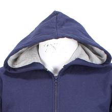 Navy Zip Up Hoodie For Men