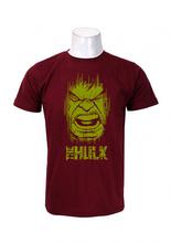 Wosa - Hulk Maroon Printed T-shirt For Men