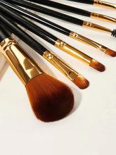 Two Tone Wooden Handle Makeup Brush 7pcs