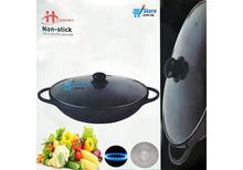 28Cm Nonstick Kadai With Glass Lid