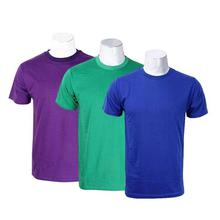 Pack of 3 Round Neck Tshirt For Men-(Purple/Green/Blue)