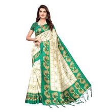 PISARA Women's Banarasi Art Silk Saree With Blouse Piece