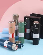 Vacuum Flask Set Stainless Steel Drinking Metal Water Thermos Bottle with Cup 500ML
