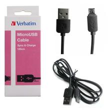 Verbatim Micro USB Round 120 cm Cable-Black