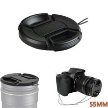 55mm Lens Cap For Canon  Nikon Olympus Sony Leica DSLR Camera