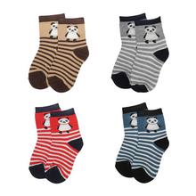 Combo Of 3 Pair Printed Socks For Kids -Blue/Grey