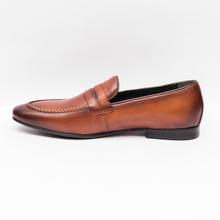 Kapadaa: Gallant Gears Brown Slip on Formal Leather Shoes For Men – (139-A50)